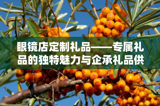 眼镜店定制礼品——专属礼品的独特魅力与企承礼品供应链的无缝对接